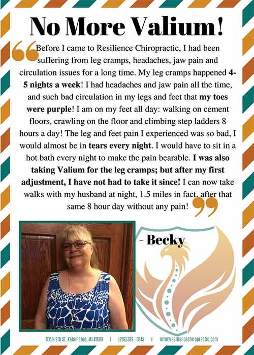 Chiropractic Kalamazoo MI Warrior Testimonial - Becky