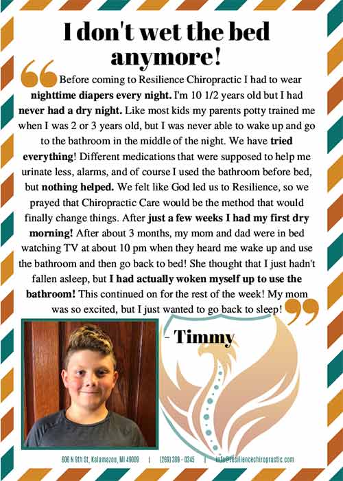 Chiropractic Kalamazoo MI Warrior Testimonial - Timmy